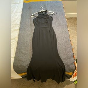 Lulus Full Length Black Trumpet Dress size XS